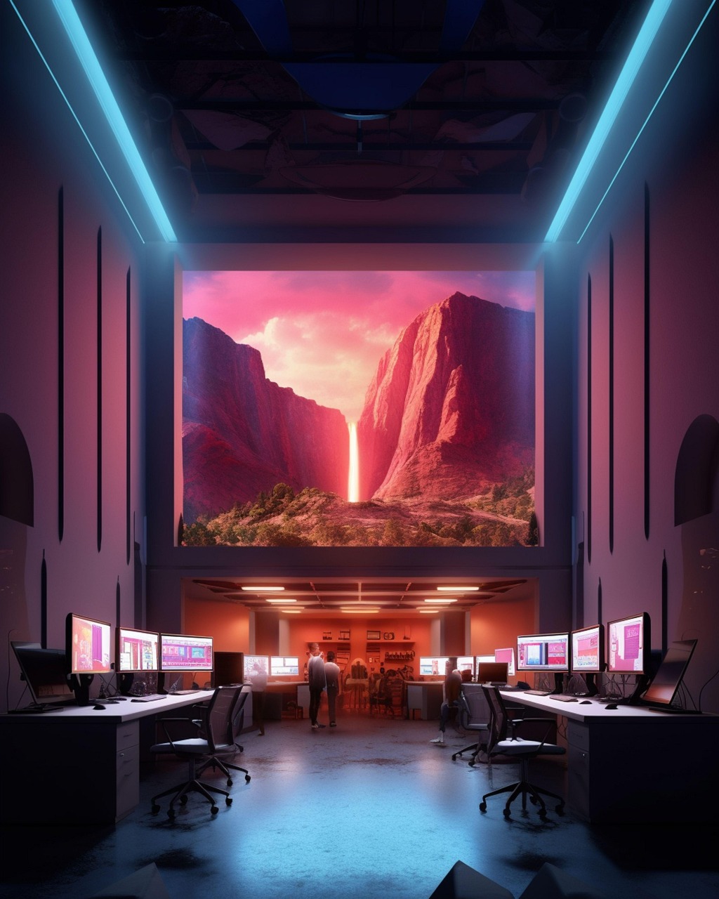 Services-03 ai generated, office, interior, design, desks, business, technology, modern